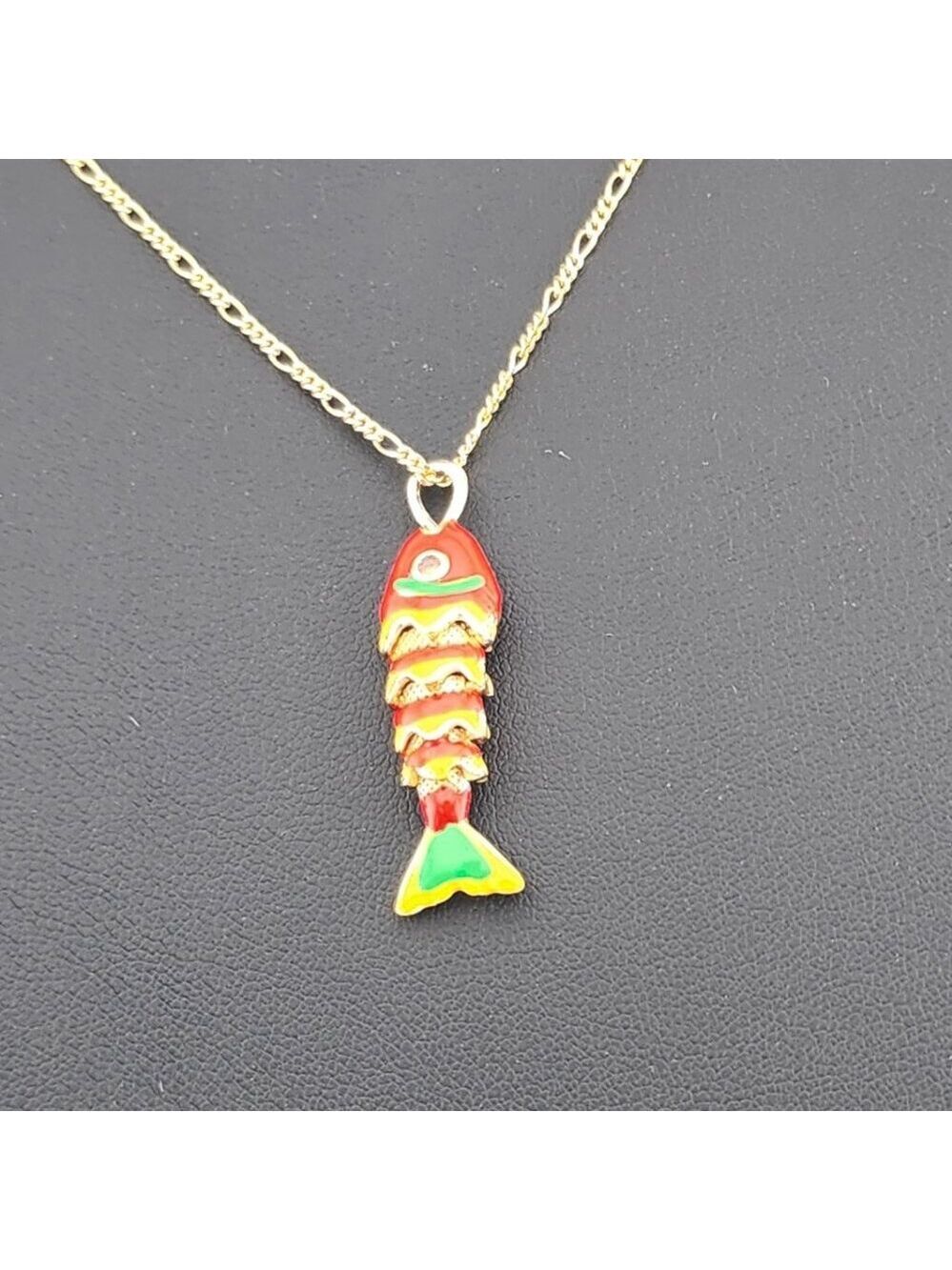 Catch of the Day: Orange Fish Necklace – Brand New - Picture 5 of 6